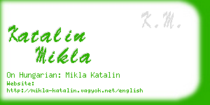 katalin mikla business card